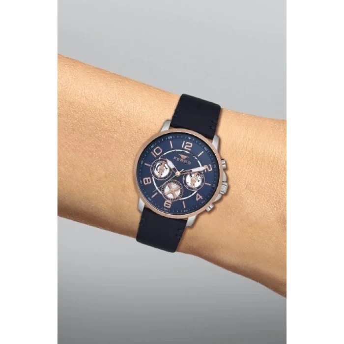 Ferro FM11146B-E3 Leather Band Men Watch