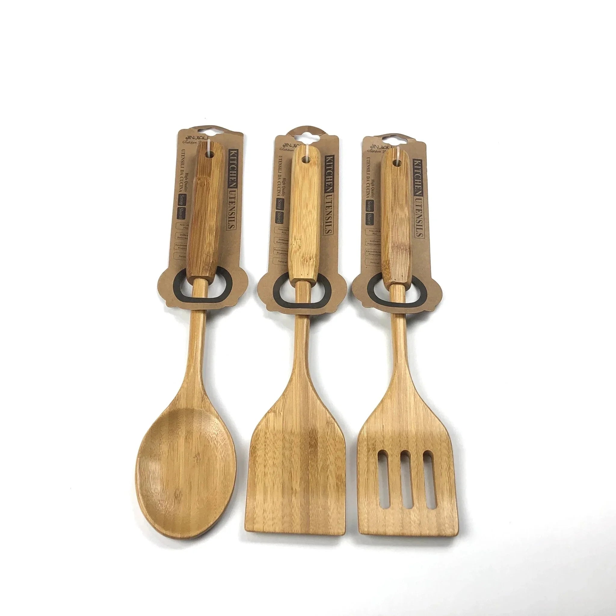 Wooden Cooking Spoons And Spatulas - Jinjiali Golden Bamboo